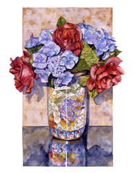 Hot Cocoa Rose Rose Print